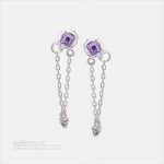 サファイア漫探り オリジナルデザイン	シルバー色・銀製・中サイズイヤリング