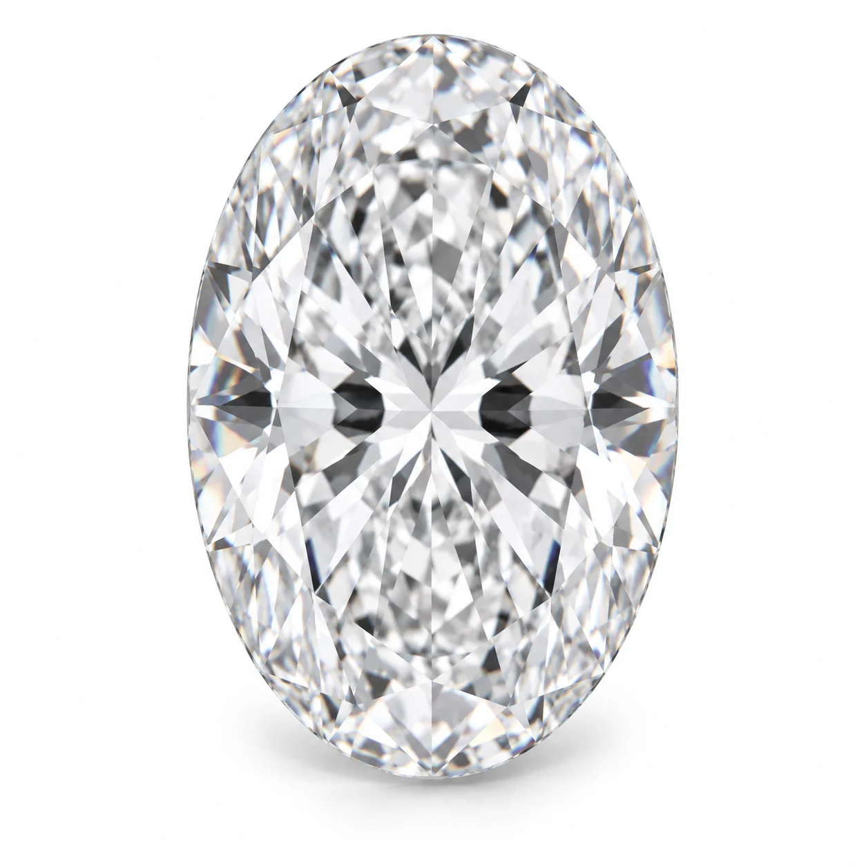Liumianding New Material — oval diamond illustration Liumianding New Material oval 培育ダイヤモンド(イメージ)